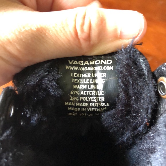 NEW Vagabond grace black leather lace up heeled ankle boots size 6 or 36 - Picture 5 of 5